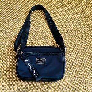 Nautica Black Camera Crossbody Bag